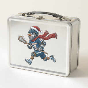 Schneemann Lacrosse Weihnachten 2026 Feiertags Spo Metall Brotdose