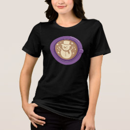 Schneemann-Latte Tri-Blend Shirt
