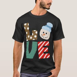 Schneemann Liebe vintage T-Shirt