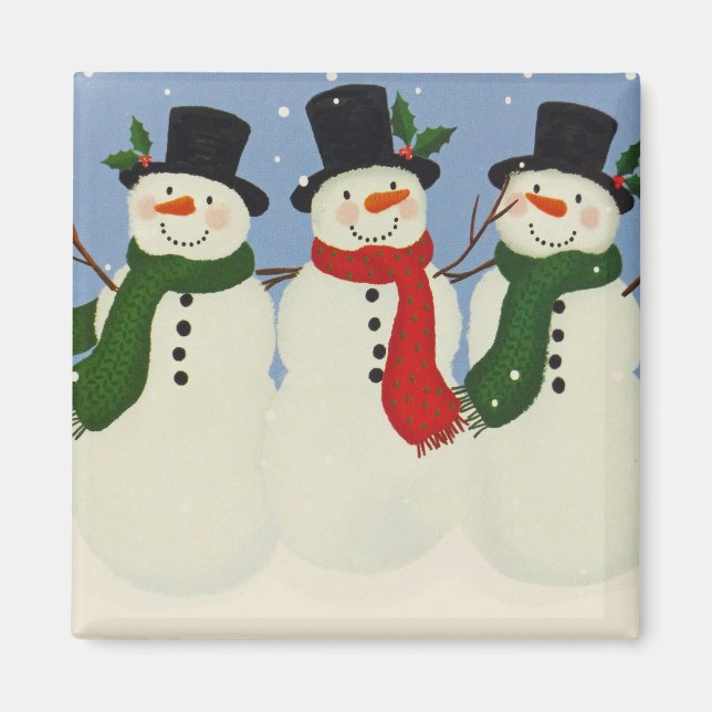 Schneemann Magnet (Vorne)