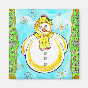 Schneemann Magnet