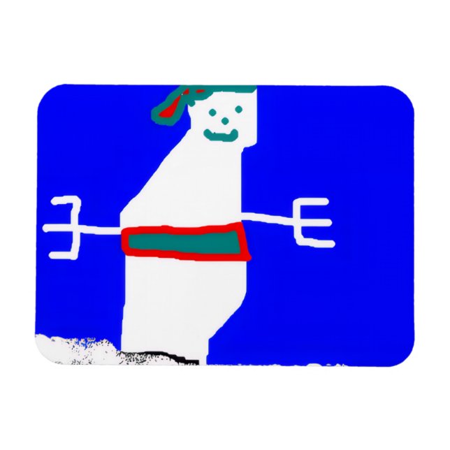 Schneemann-Magnet Magnet (Horizontal)