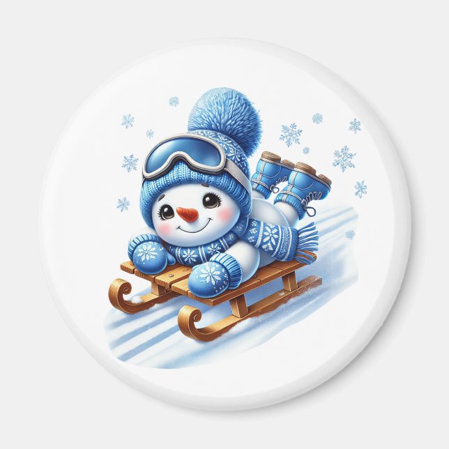 Schneemann-Magnet Magnet (Vorne)
