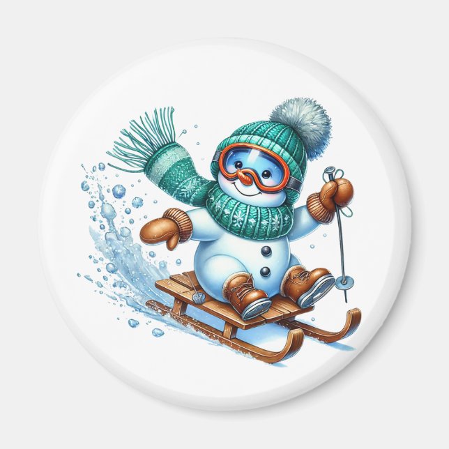 Schneemann-Magnet Magnet (Vorne)