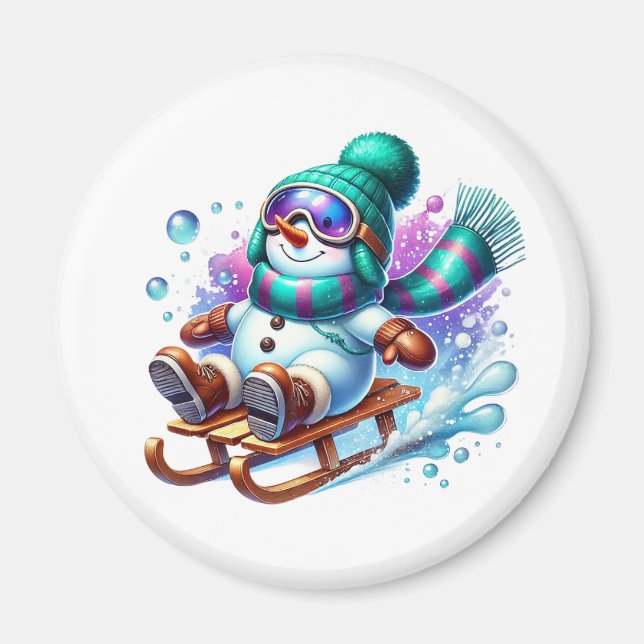 Schneemann-Magnet Magnet (Vorne)