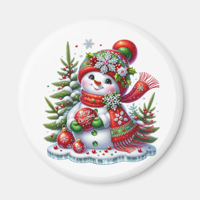 Schneemann-Magnet Magnet (Vorne)