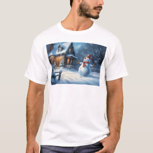 Schneemann-Malerei T-Shirt