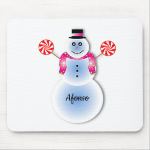 Schneemann-Mauspad Mousepad