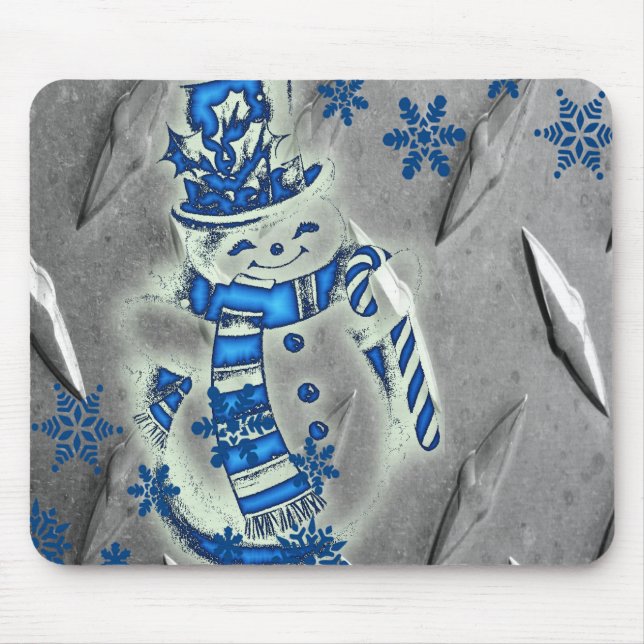 Schneemann-Mauspad Mousepad (Vorne)