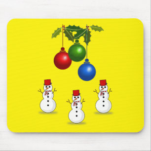 Schneemann-Mauspad Mousepad