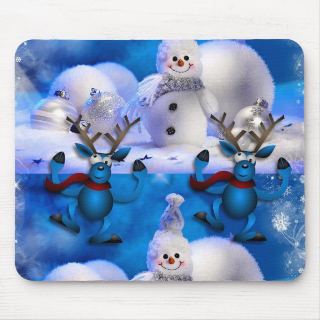 Schneemann-Mauspad Mousepad (Vorne)