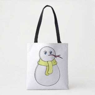 Schneemann mit gelbem Schal