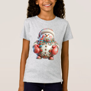 Schneemann mit roten Handschuhen, Weihnachten, Aut T-Shirt