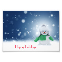 Schneemann mit Schal