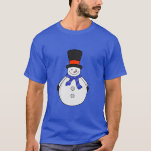 Schneemann mit Tophut T-Shirt