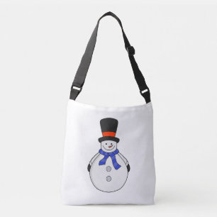 Schneemann mit Tophut Tragetaschen Mit Langen Trägern