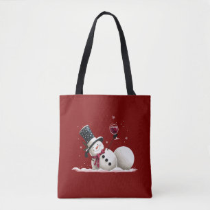 Schneemann mit Wein Weihnachtsgeschenk Xmas Feiert