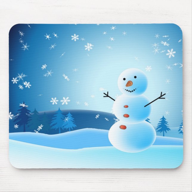 Schneemann mousepad (Vorne)