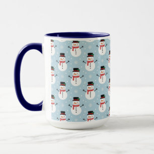 Schneemann-Muster Tasse
