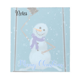 Schneemann Notizblock