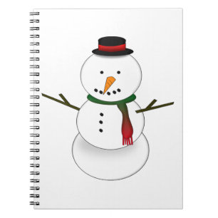 Schneemann Notizbuch Notizblock