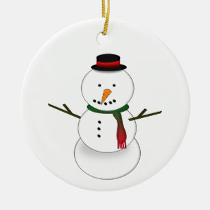 Schneemann-Ornament Keramik Ornament