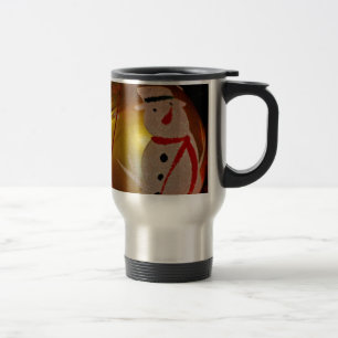 Schneemann-Ornament mit Frost-Effekt Reisebecher