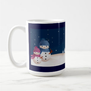 Schneemann-Paar Kaffeetasse
