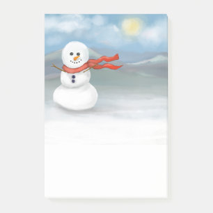 Schneemann Post-it Klebezettel