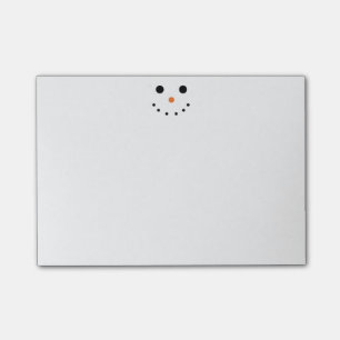 Schneemann-Post-Itanmerkungen Post-it Klebezettel