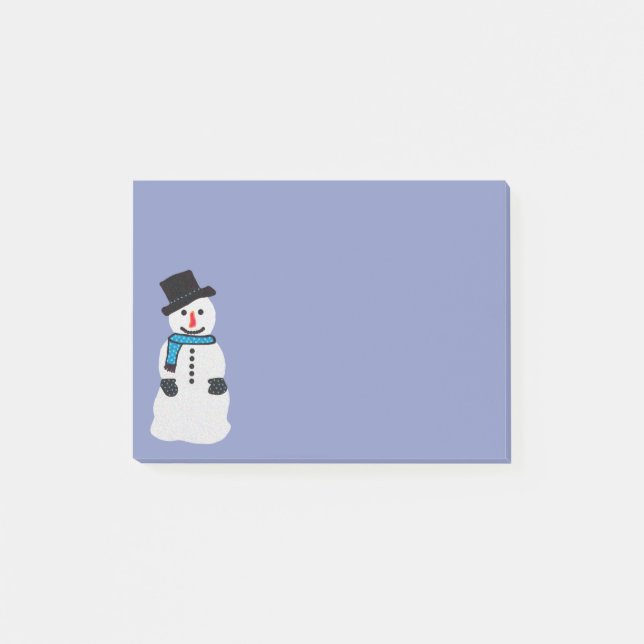 Schneemann Posten-it® Anmerkungen Post-it Klebezettel (Vorderseite)