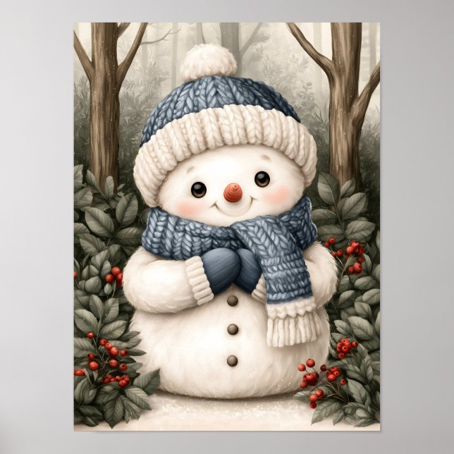 Schneemann Poster (Vorne)