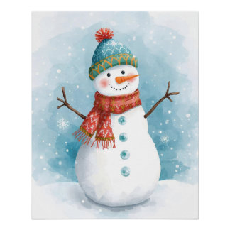 Schneemann Poster