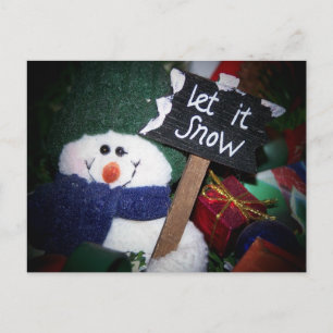 Schneemann Postkarte