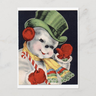 Schneemann Postkarte