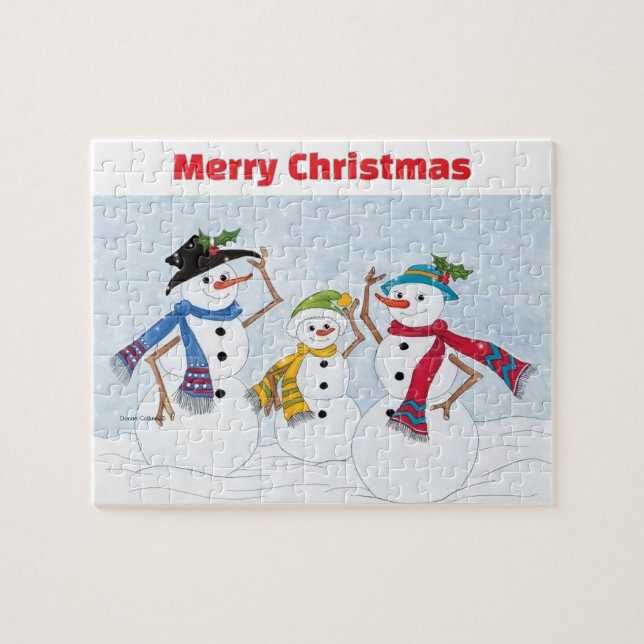 Schneemann-Puzzle Puzzle (Horizontal)