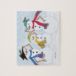 Schneemann-Puzzlespiel Puzzle