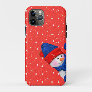 Schneemann rote und weiße Punkte Case-Mate iPhone Hülle
