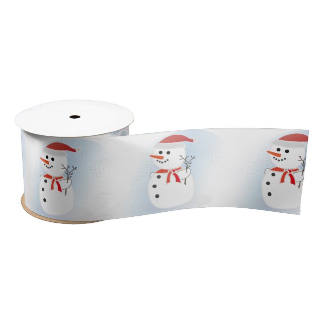Schneemann Satinband (Spule)