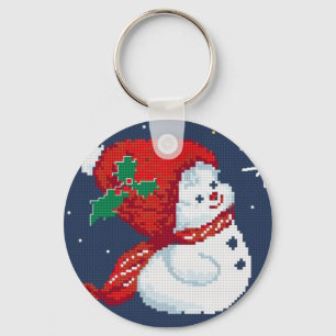 Schneemann Schlüsselanhänger