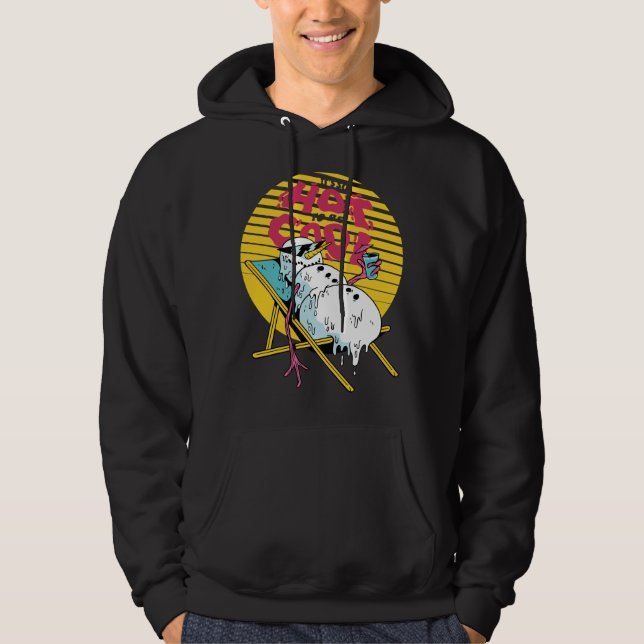 Schneemann schmelzen So heiß, um cool zu sein Hoodie (Vorderseite)