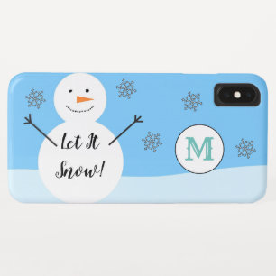 Schneemann-Schneeflocken-Festtags-Winter-Personali Case-Mate iPhone Hülle