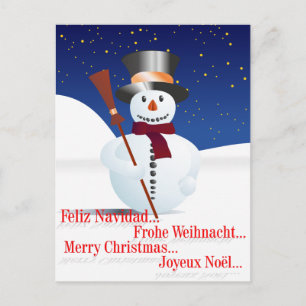 Schneemann / Schneemann zu Weihnachten / Weihnacht