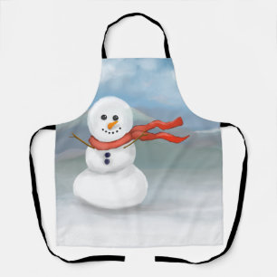 Schneemann Schürze