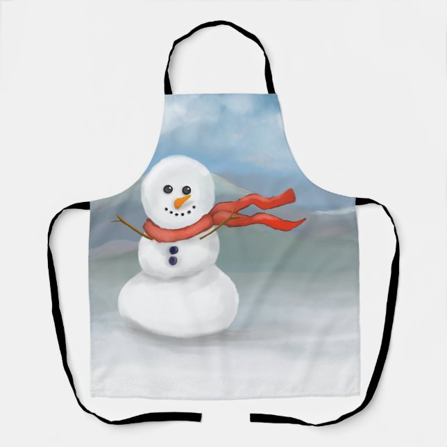 Schneemann Schürze (Vorderseite)
