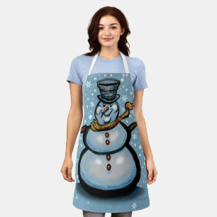 Schneemann Schürze