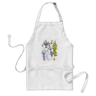 Schneemann Schürze