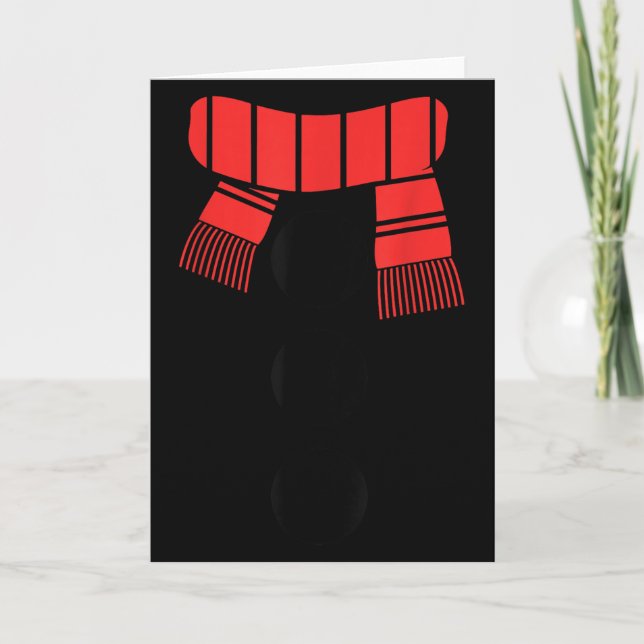 Schneemann-Shirt Erwachsene Kinder Männer Frauen W Karte (Vorderseite)