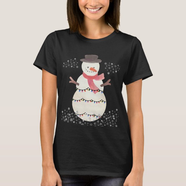 Schneemann-Shirt T-Shirt (Vorderseite)