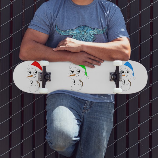 Schneemann Skateboard (Außenbereich 3)